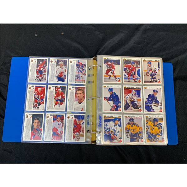 1991-92 Upper Deck Hockey Card Set #1-500 + Hull's Heroes Insert Set & Hologram Insert Set