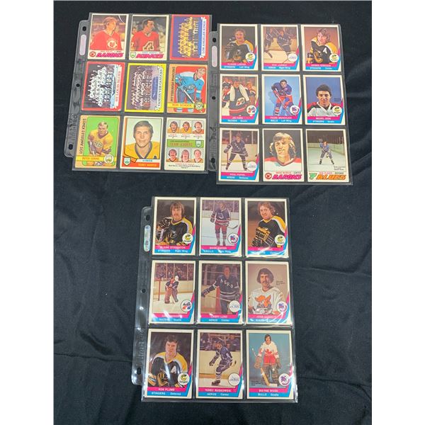 Lot of 27 1970's Hockey Card Pages