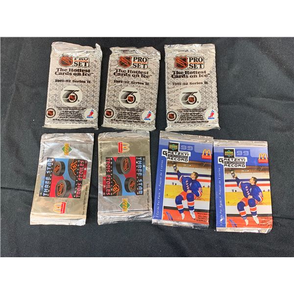 Lot of 7 SEALED Hockey Card Packs McDonalds , etc