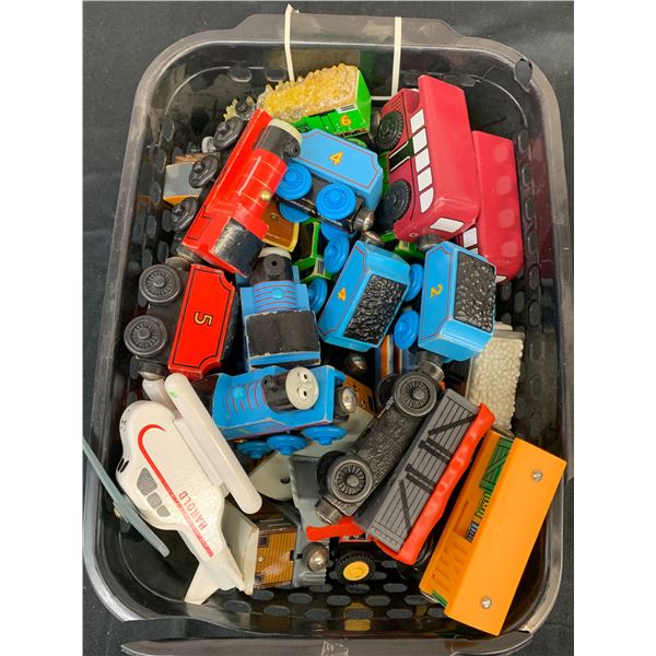 Basket of Thomas The Tank Engine Toys