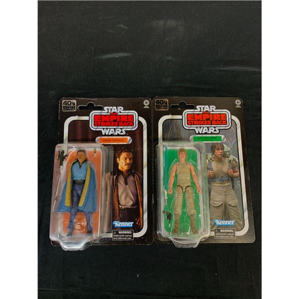 Lot of 2 Star Wars 40th Anniversary Action Figures Kenner Luke Skywalker & Lando Calrissian