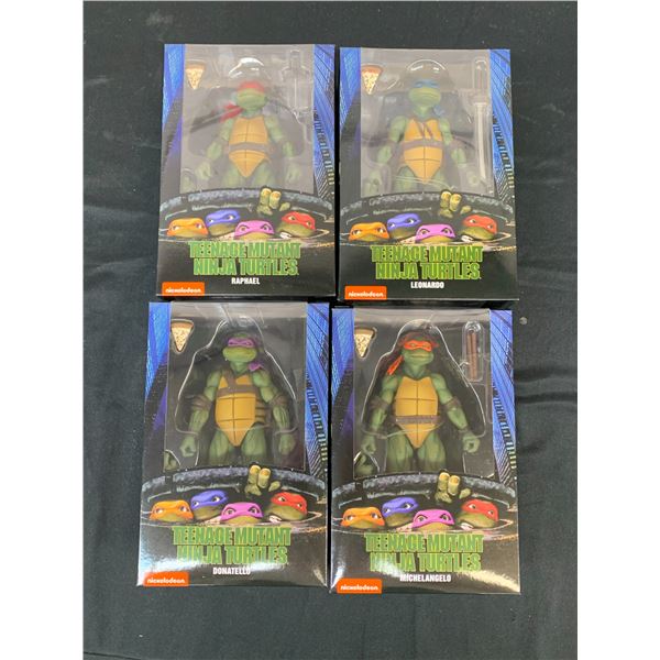 Lot of 4 Teenage Mutant Ninja Turtles Action Figures by Nickelodeon Neca Movie