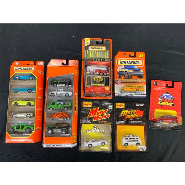Lot of 7 Matchbox , Maisto, Fast Lane Die Cast Collectible Toy Cars NEW