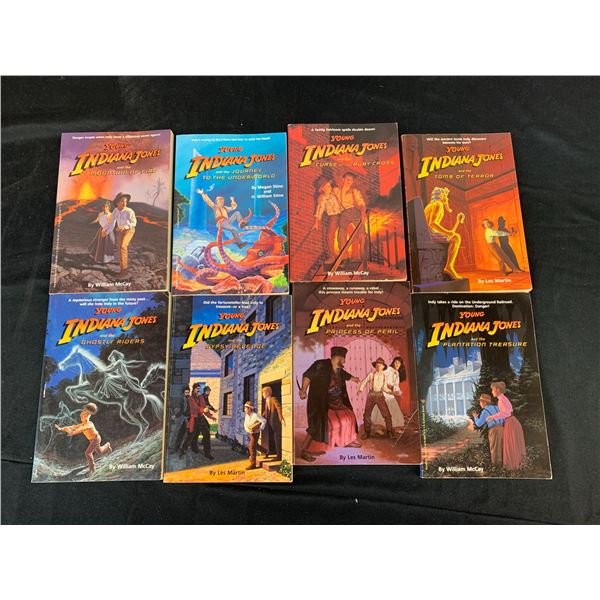 Lot of 8 Young Indiana Jones Books Paperback Childrens Novels