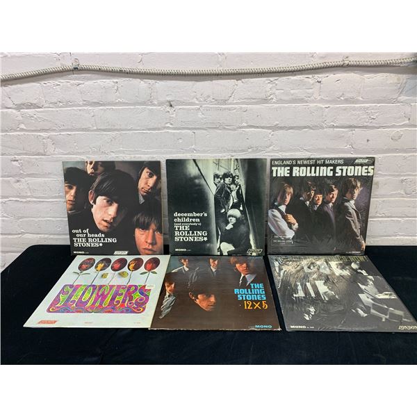Lot of 6 The Rolling Stones LPS Vinyl Records
