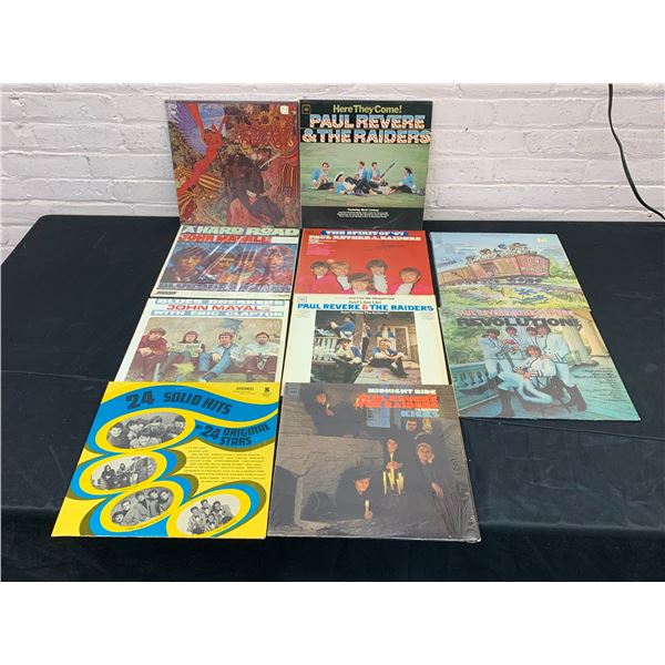 Lot of 10 Vinyl Records LPs Paul Revere, John Mayal, etc