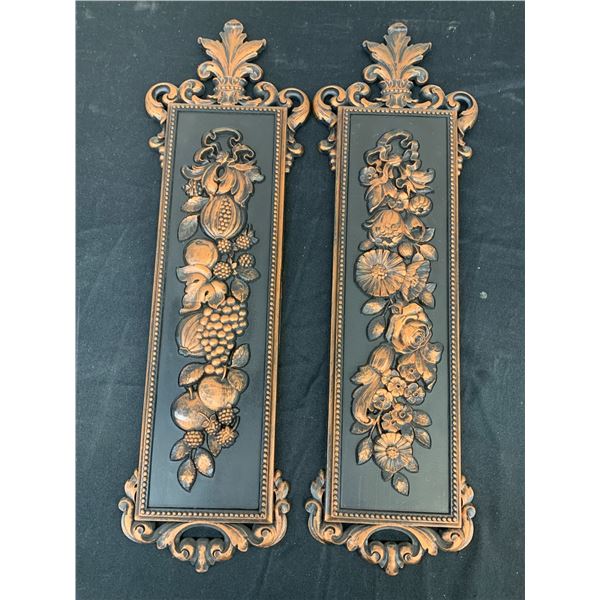 Pair of Vintage MCM 1971 Dart Wall Art Pieces