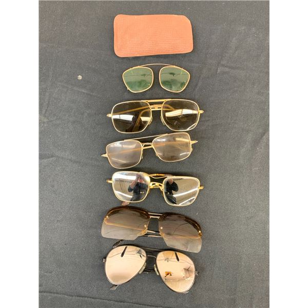 Lot of 6 Vintage Pairs of Sunglasses