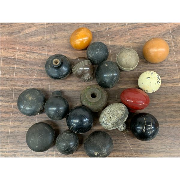 Lot of Vintage Car Shift Knobs
