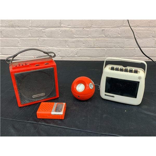 Lot of 4 Vintage Radios Panasonic, Sanyo, Stereo 8 Track
