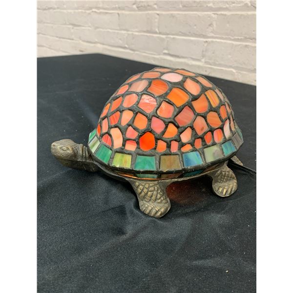 Stained Glass Turtle Lamp *works*
