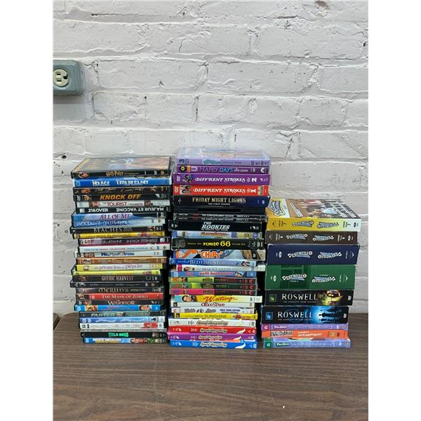 Box of Assorted DVDs TV Series Box Sets and DVD Movies