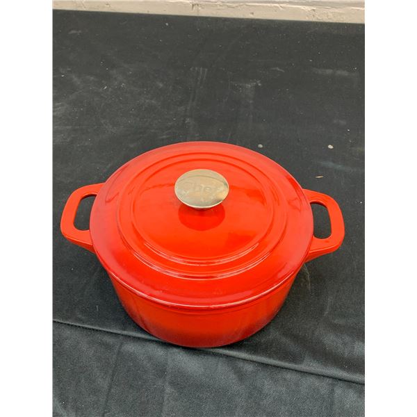 Master Chef 2.8qt Red Baking Pot w Lid