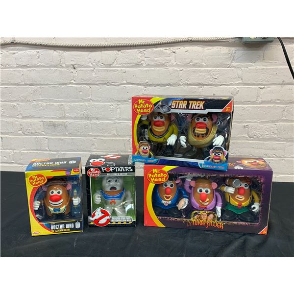 Lot of Assorted Mr Potato Head Collectible Action Figures Ghostbusters, Star Trek, Doctor Who, etc