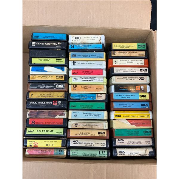 Box of 41 8-Track Tapes