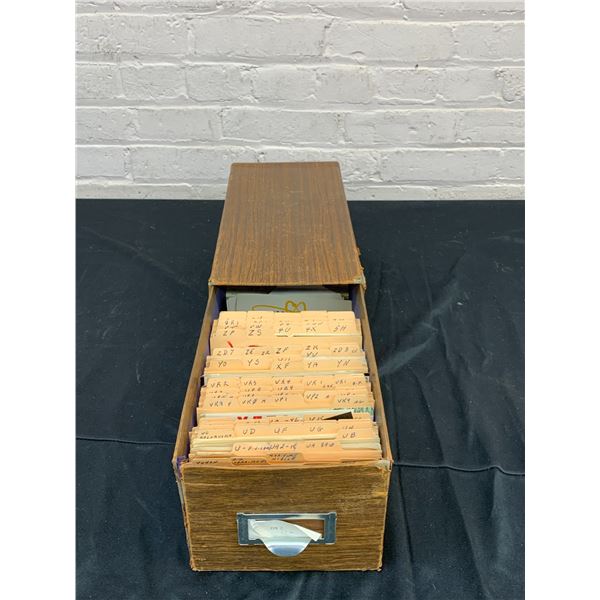 Lot of International QSL Cards, organized
