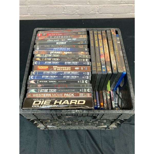 Lot of Approx 50+ DVD Movies The Lord of the Rings, Star Wars, Star Trek, Horror, etc