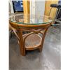 Image 2 : Bamboo Rattan Glass Top Table