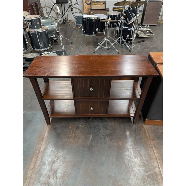 Wooden Transitional Console Table