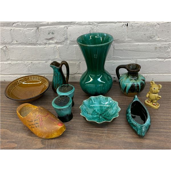 9pcs of Assorted Pottery, Blue Mountain and Blue Mountain Style, Misc, Japan, etc