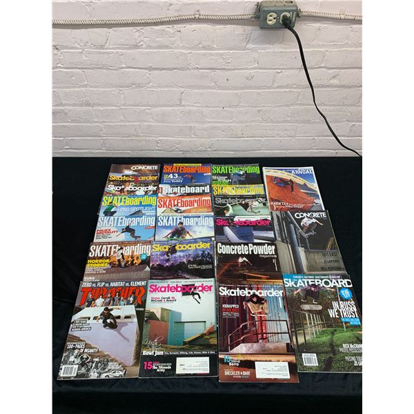 Lot of 22 Skateboarding Related Magazines