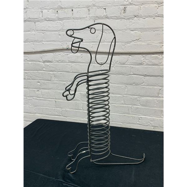 Dacshound Metal Wire CD Stand