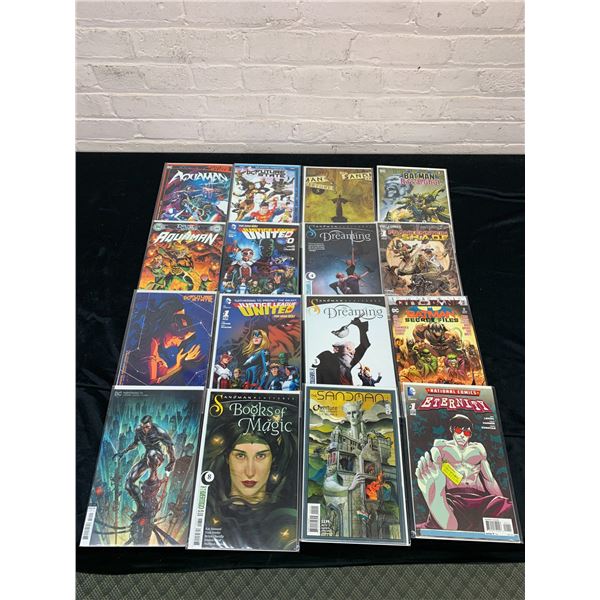 Lot of 16 Assorted Comic Books Batman, Justice League, Aquaman