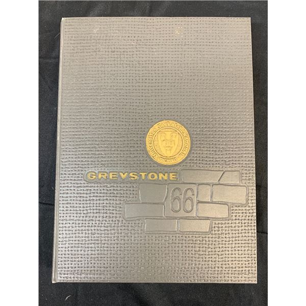 The Greystone 1966 Hardcover Book Saskatchewan University