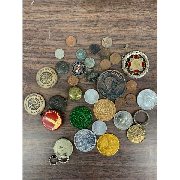 Lot of Coins, Tokens, Etc