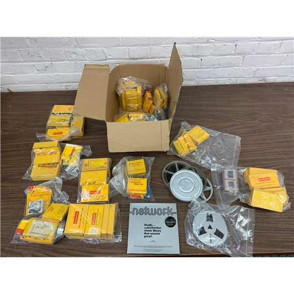 Large Box of Developed Kodak Kodaslides Processed Film Slides, Some Reels
