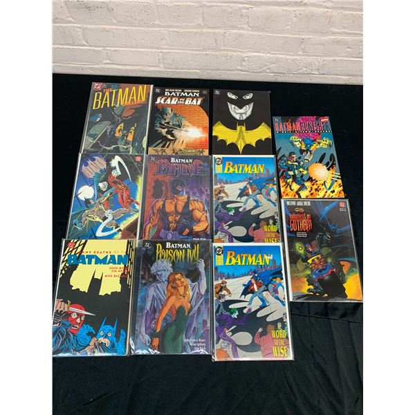 Lot of 11 Vintage DC Comic Books Trade Paperbacks Batman Related