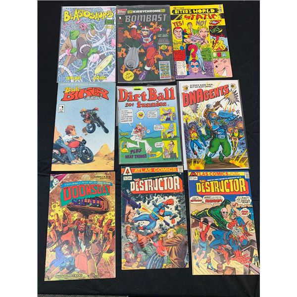 Lot of 9 Misc Comic Books The Destructor, DNA Gents, etc