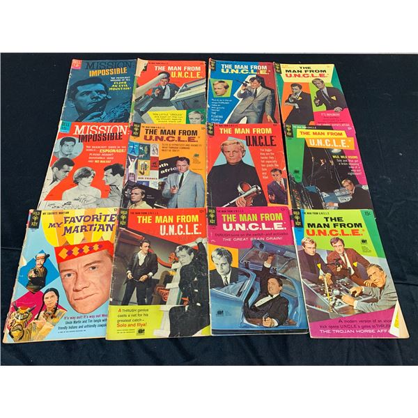 Lot of 12 The Man From UNCLE Gold Key Comic Books