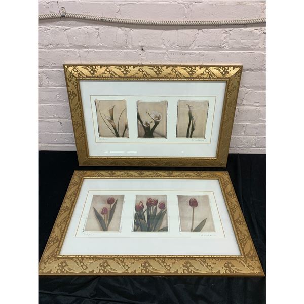 Lilies and Tulips Framed Art Prints