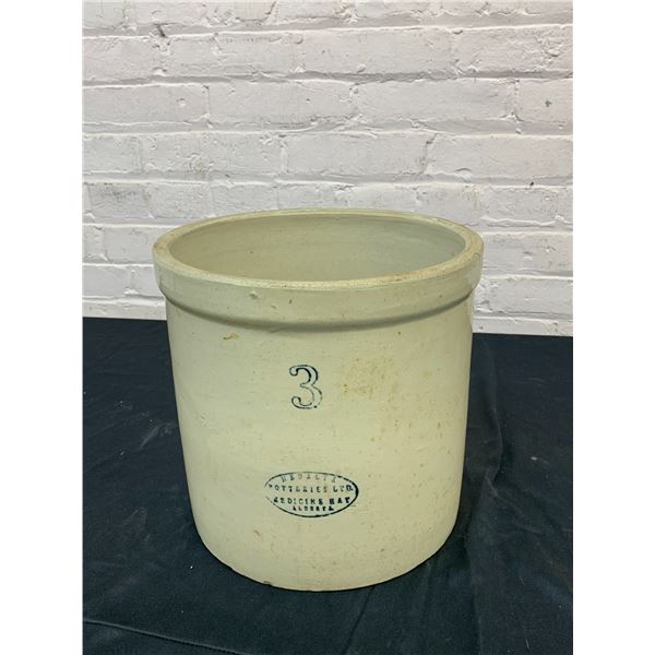Medalta Potteries 3 Gallon Crock Pot (some chips on bottom)