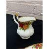Image 3 : Royal Albert Old Country Roses Small Tea Pot, Cream, Sugar & Tray