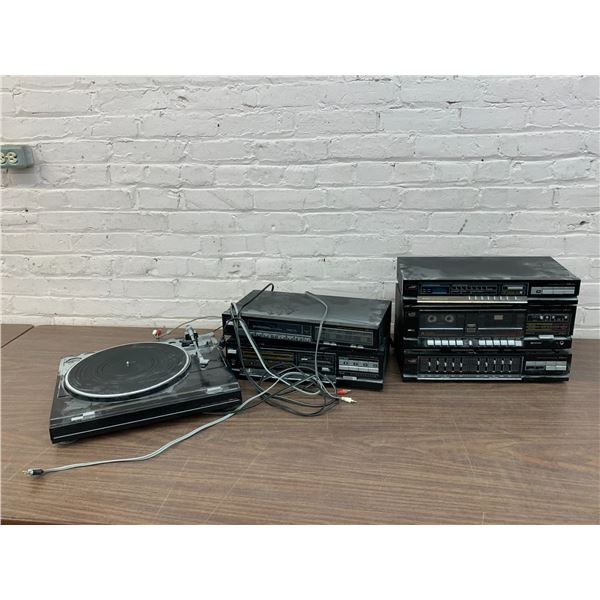 LXI Component Stereo System (as is untested) Amplifier, Equalizer, Tuner Turntable, Cassette Deck
