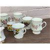 Image 2 : 13pcs Assorted Fine China Coffee Cups / Tea Cups