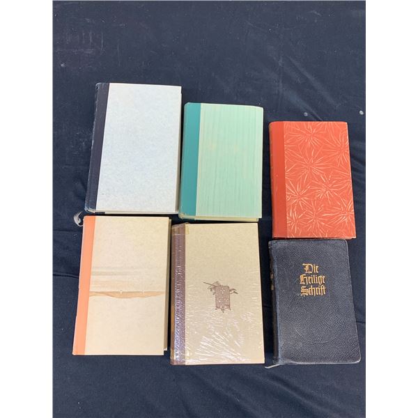 Lot of 6 Vintage Antique German Books & Bible *titles in photos*