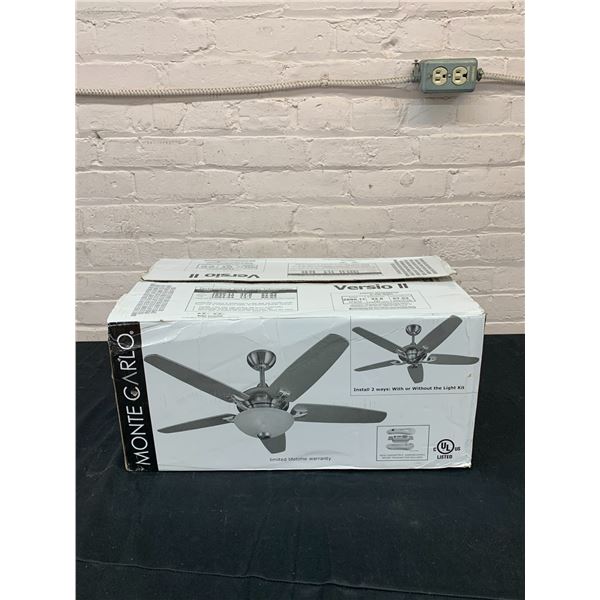 Monte Carlo Versio II Ceiling Fan Light Fixture