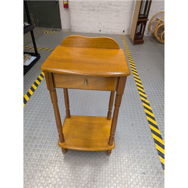 Vintage Wooden Telephone Table
