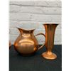 Image 4 : Copper Vase, Tea Pot and Pitcher