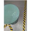 Image 3 : Painted Green Metal Table Rattan Inspired