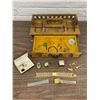 Image 1 : Jewellery Box / Writing Desk Tray with Assorted Jewellery Rings, Tie Clips, Cufflinks, etc