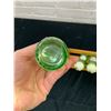 Image 5 : Green Glass Spice Rack with 6 Containers