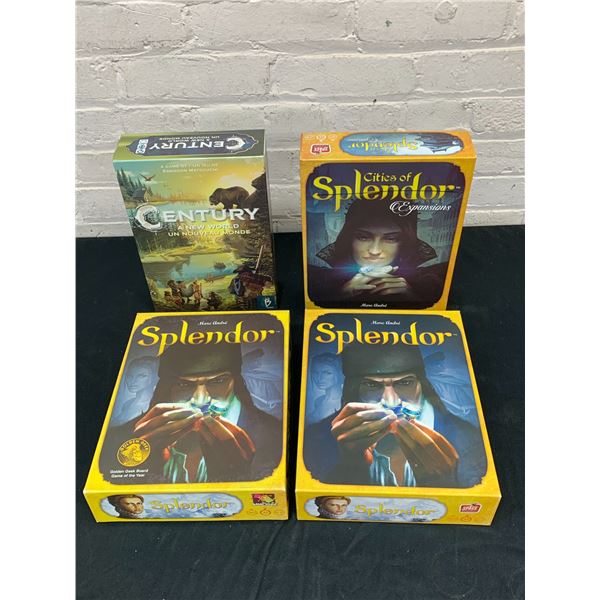Splendor Tabletop Board Game x2, Expansion Pack and Century 'A New World' Board Game