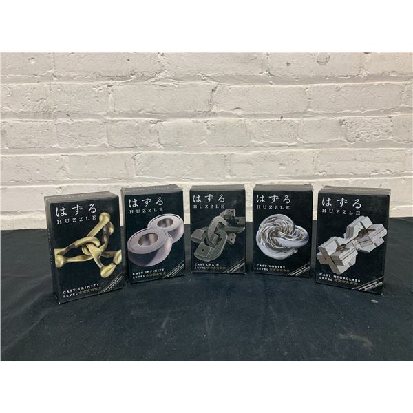 Lot of 5 Cast Metal Puzzles / Fidget Toys