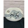 Image 1 : Ceramic Vase 9 x 13" Inuit Style Artwork