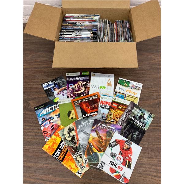 Box of  Game Manuals Lots of Xbox, Xbox 360, some Others