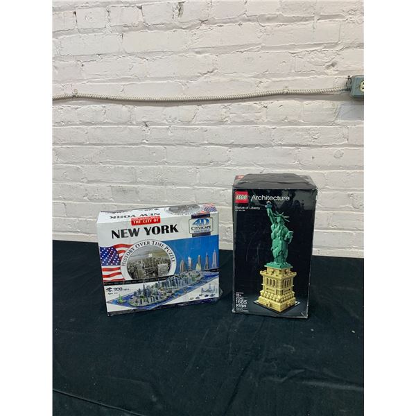 New York City Photo Puzzle and LEGO Statue of Liberty